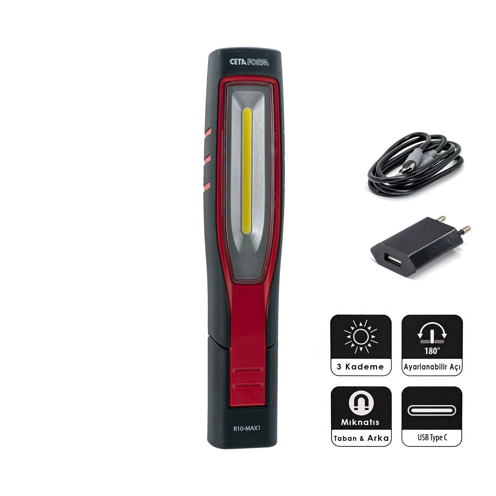 CETA R10-MAX1 Şarjlı Led Çalışma Lambası 700 Lümen