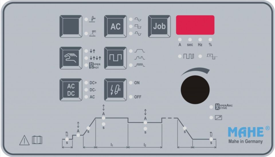 MAHE HyperTIG 500 AC/DC Argon - Tig Kaynak Makinası Pulse'lı 500 Amper