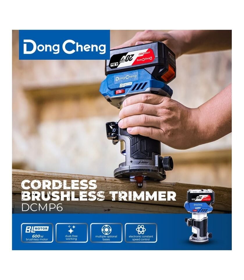 DONG CHENG DCMP6 20 Volt 4.0 Amper Çift Akülü  Formika Temizleme Freze
