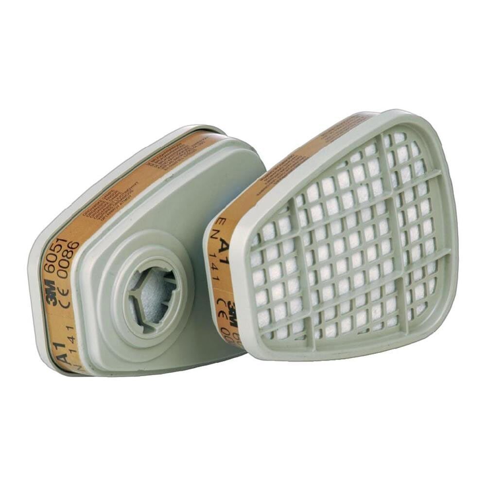 3M 6051 A1 Organik Gaz Buhar Filtresi (1 Takım)