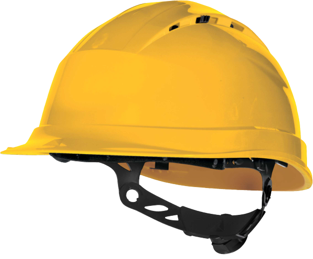 DELTAPLUS Quartz Up 4 Vida Ayarlı Sarı Baret