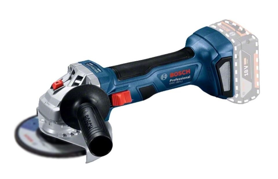 BOSCH GSR 185 + GDX 180 + GWS 180 3'lü Akülü Makine Seti 2 x 4.0 Amper Çift Akülü