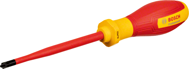 BOSCH Profesyonel İzoleli 1000 Volt Tornavida SL PZ2 x 125 mm (1600A02ND7)