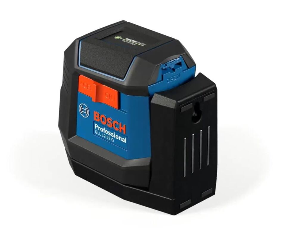 BOSCH GLL 12-22 G Akülü Çapraz Çizgili Yeşil Lazer Terazi