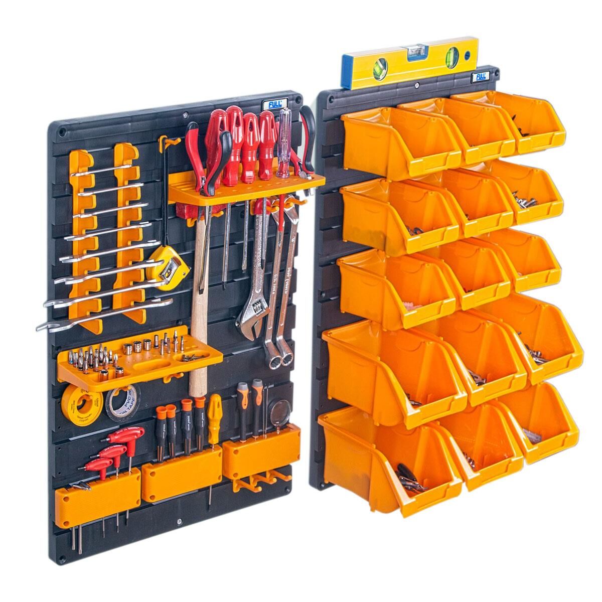 FULL DPS35 Duvar Panel Seti, Avadanlık Askı - 35 Parça