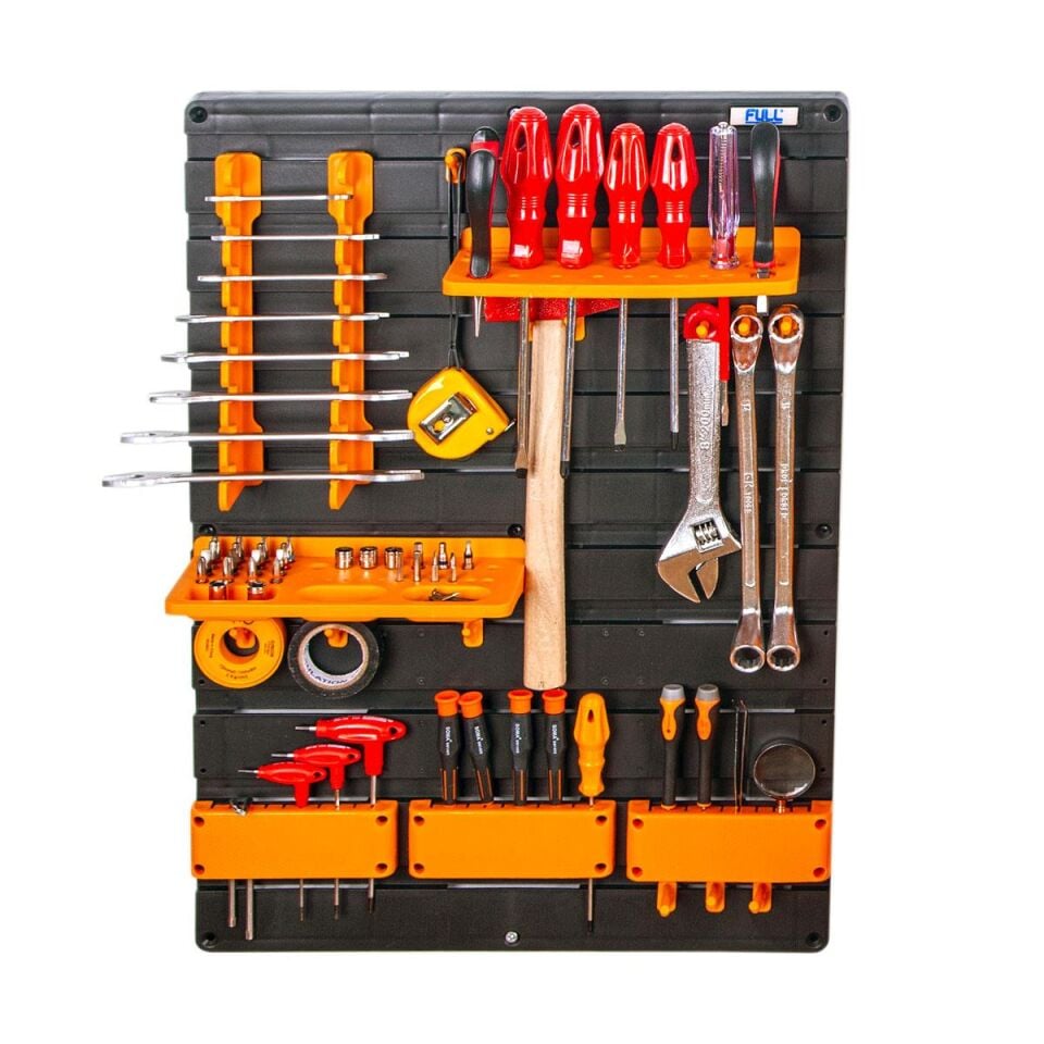 FULL DPS35 Duvar Panel Seti, Avadanlık Askı - 35 Parça