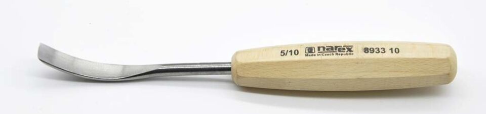 NAREX Wood Line Bükülmüş Oluklu Oyma Iskarpelası 10x90 mm (893310)