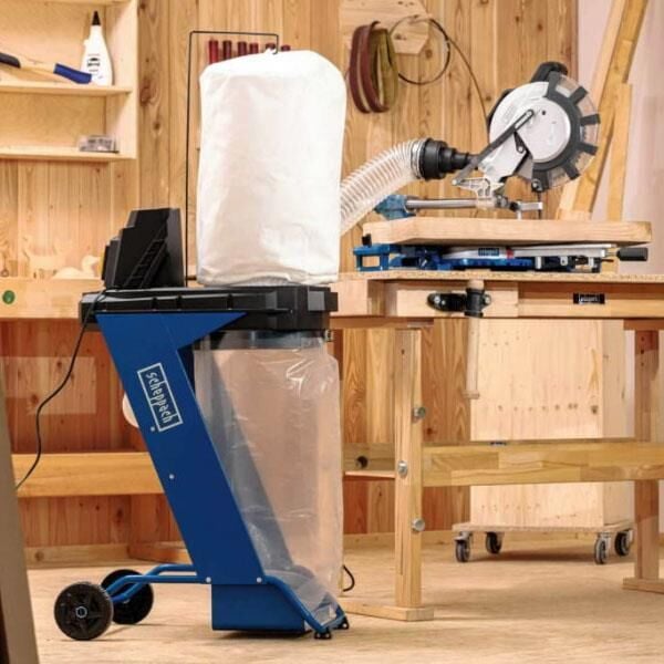 SCHEPPACH DC 500 Toz Emme Makinası 75 Litre 550 Watt (Adaptör Dahil)