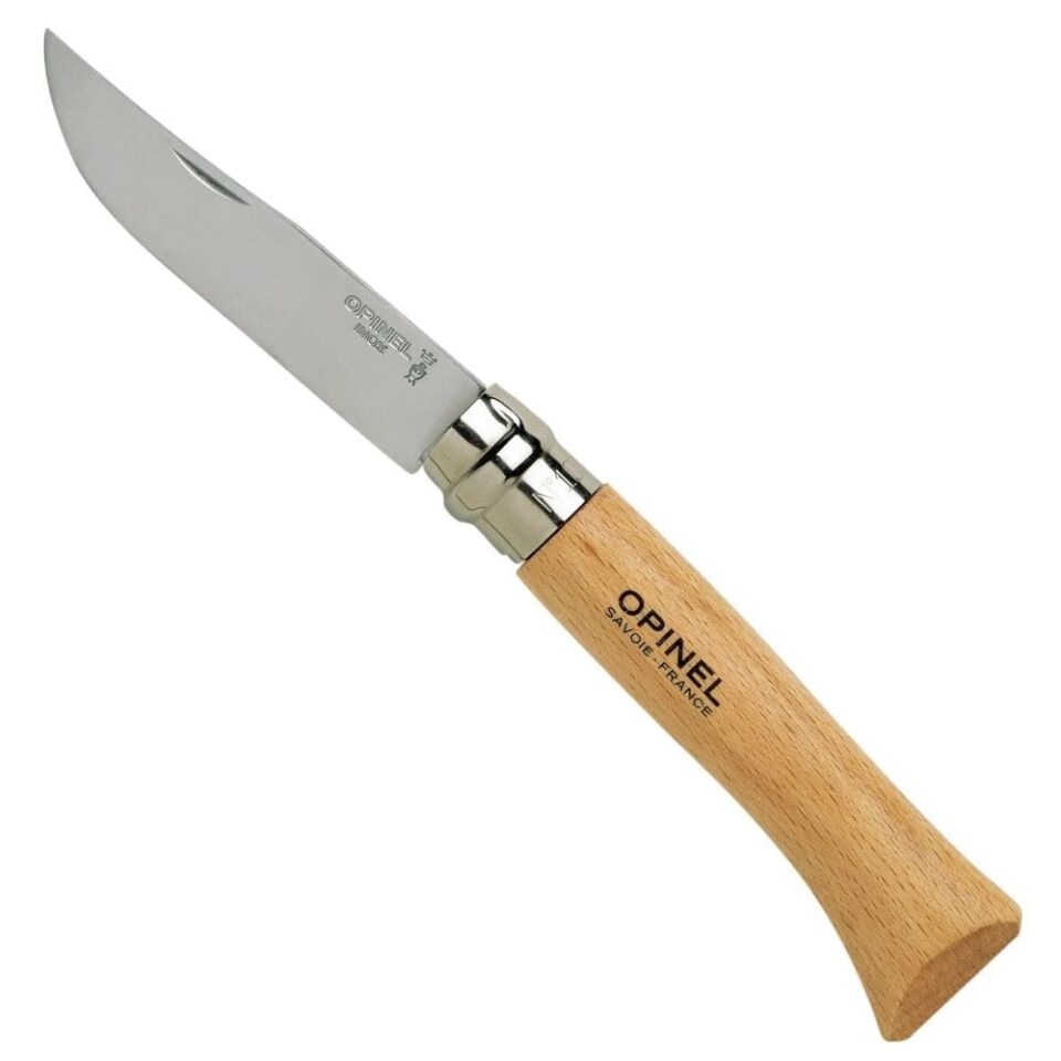 OPINEL 10 No Kayın Saplı Paslanmaz Çelik Çakı (123100)