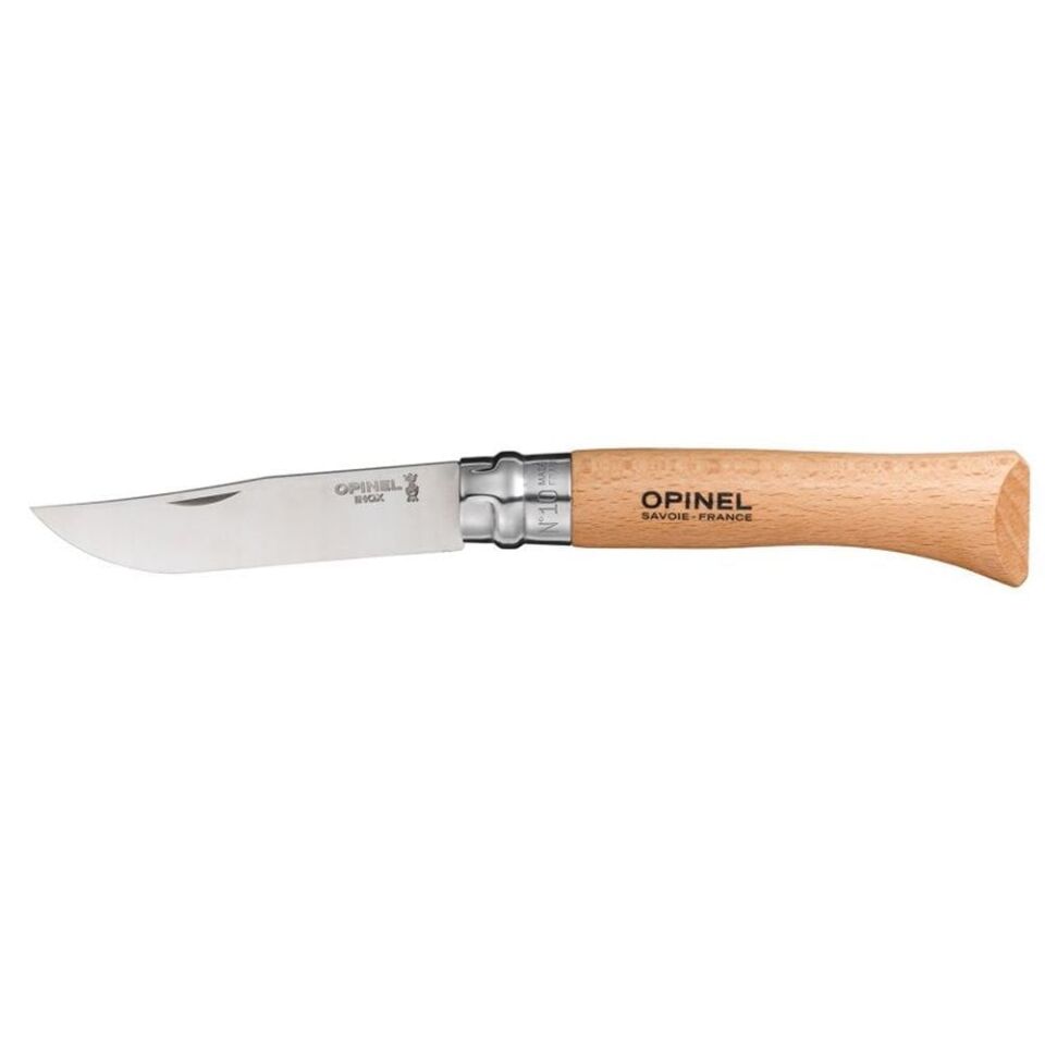 OPINEL 10 No Kayın Saplı Paslanmaz Çelik Çakı (123100)