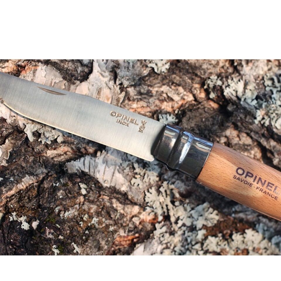OPINEL 10 No Kayın Saplı Paslanmaz Çelik Çakı (123100)