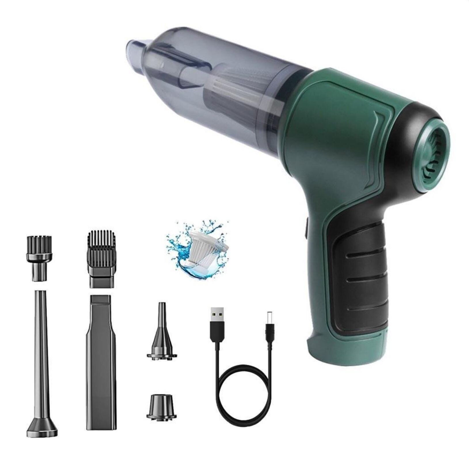 Dinamic HL-107 Çok Fonksiyonlu Pratik USB Şarjlı Araç Süpürgesi