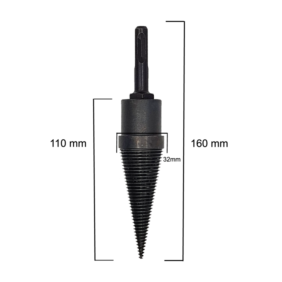 NEXON Şöminelik Kütük Yarma Ucu 160 mm (Matkap İle Kullanılır)