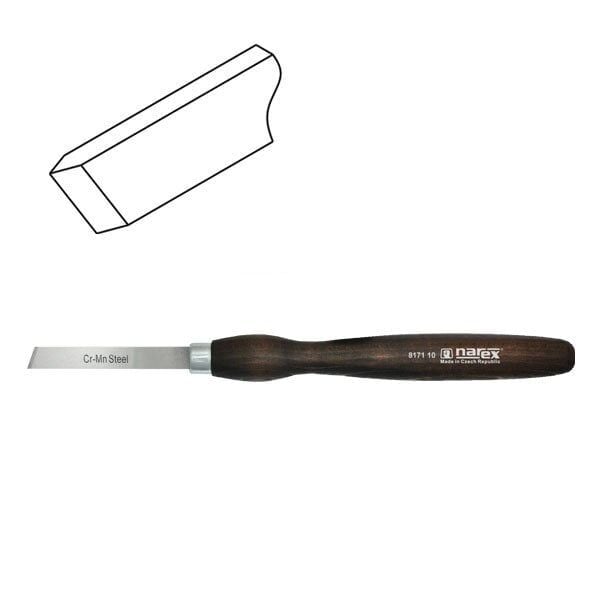 NAREX 817710 Yuvarlak Kesici Sağ Ağız Ahşap Torna Bıçağı 14x105 mm
