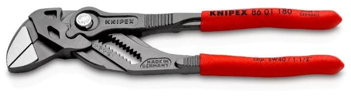 KNIPEX Düz Ağızlı Rekor Fort Pense Buton Ayarlı 180 mm (8601180)