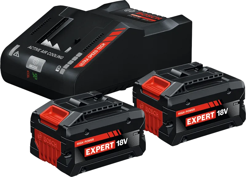 BOSCH Expert EXBA18 Volt 8.0 Ah 2'li Akü Seti Şarj Cihazlı