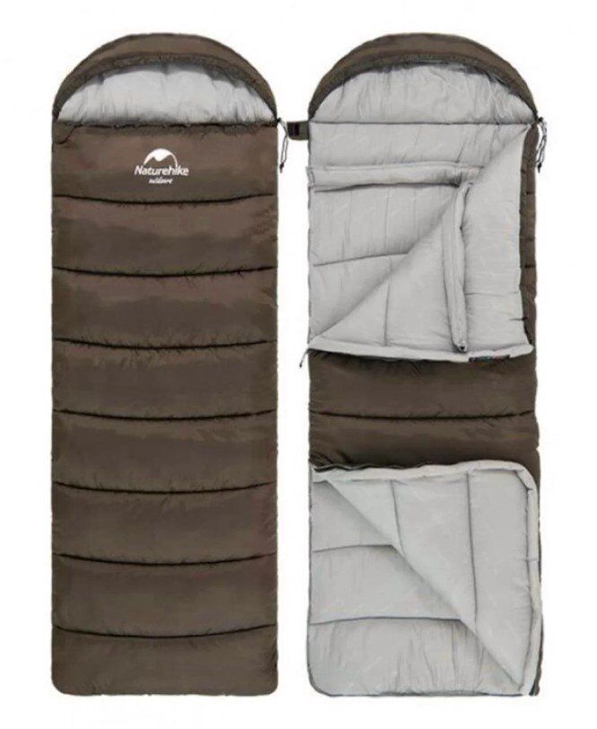 NATUREHIKE U250 Uyku Tulumu -10 Derece (Kahverengi-Sol)