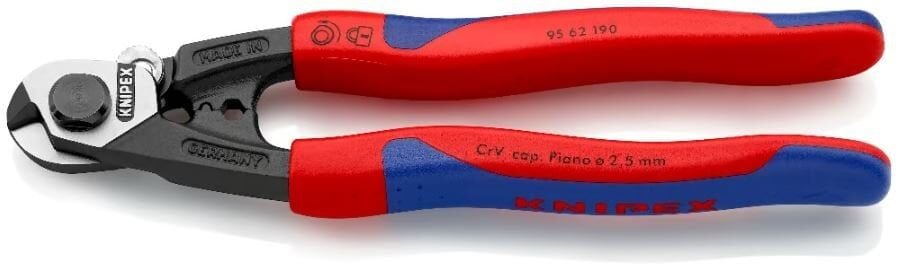KNIPEX Çelik Halat ve Tel Kesme Makası 190 mm (9562190)