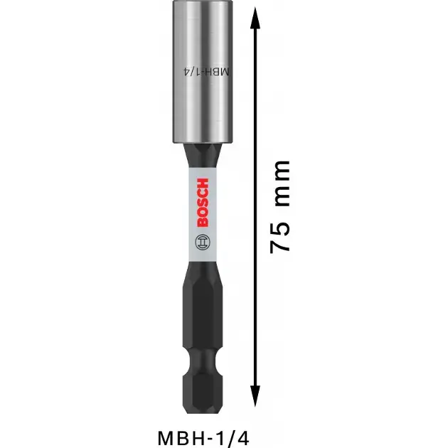 BOSCH Pro Impact 1/4'' Mıknatıslı 75 mm Bits Uç Uzatma