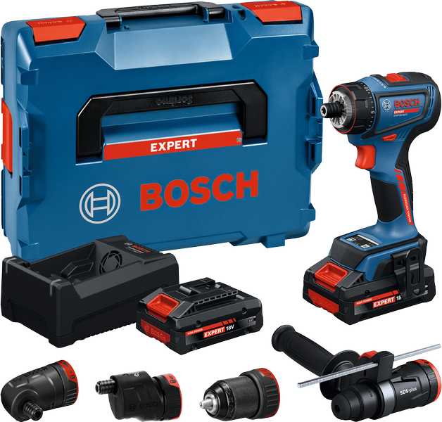 BOSCH EXPERT EXSR 18V-90FC Şarjlı Matkap 18 Volt 4.0 Ah Çift Akülü