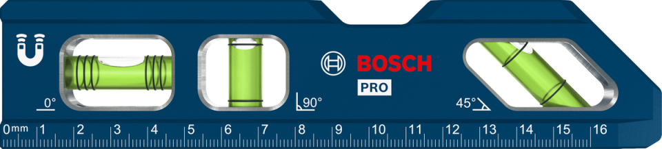 BOSCH Mıknatıslı Su Terazisi 180 mm Aluminyum Gövdeli (1600A03AA8)