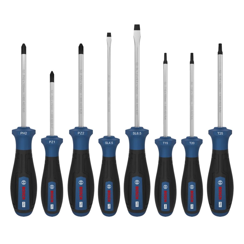 BOSCH PRO 8 Parça Tornavida Takımı PH/PZ/SL/TX