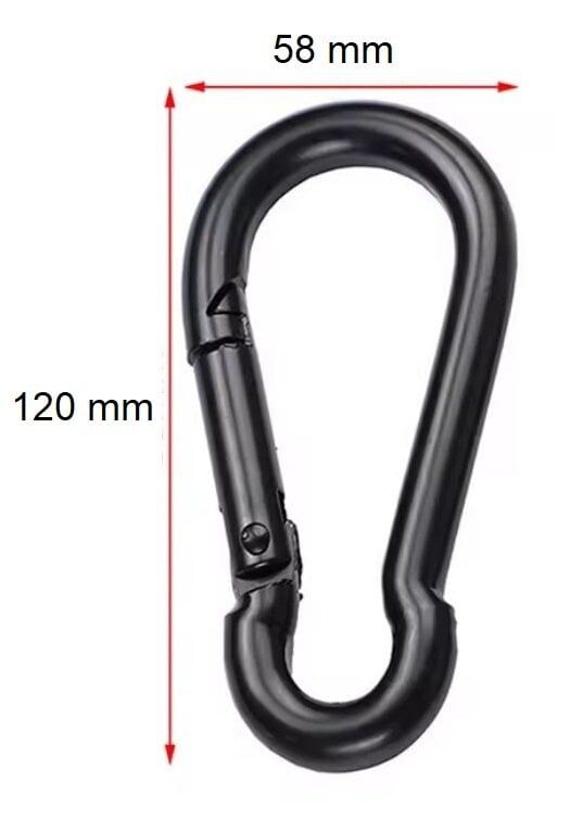 MEGPRO Boyalı Metal Kancalı Yaylı Karabina 11 mm