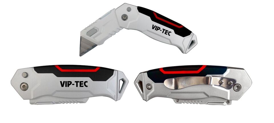 VIPTEC VT875157 Profesyonel 2 Kademeli Katlanır Metal Maket Bıçağı