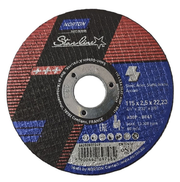 NORTON 115x2.5 mm Metal Kesme Taşı (Starline)