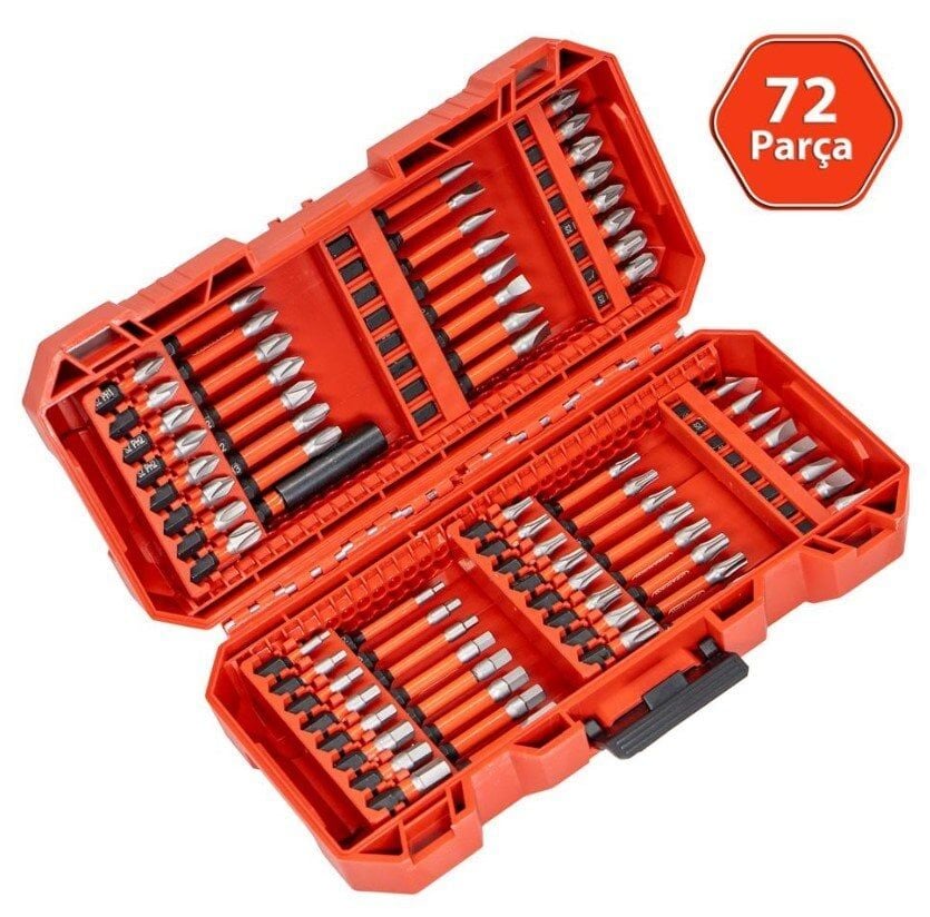 NEXON 6520 Adaptörlü Bits Uç Vidalama Seti 72 Parça