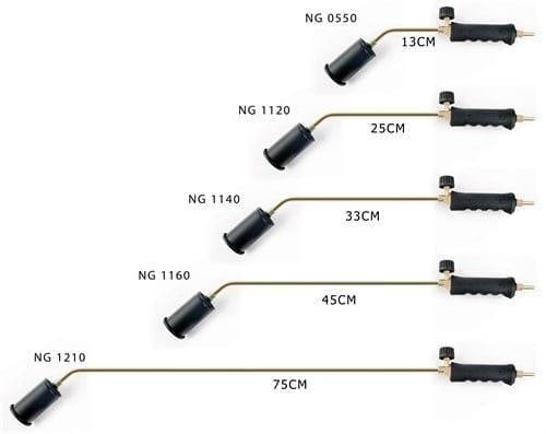NURGAZ Propan Tav Ve Kaynak Takımı 57 mm Metal Başlıklı 45 cm Boyun (NG 1160)