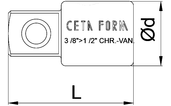 CETA-FORM C11-92S Lokma Adaptörü 3/8- 1/2