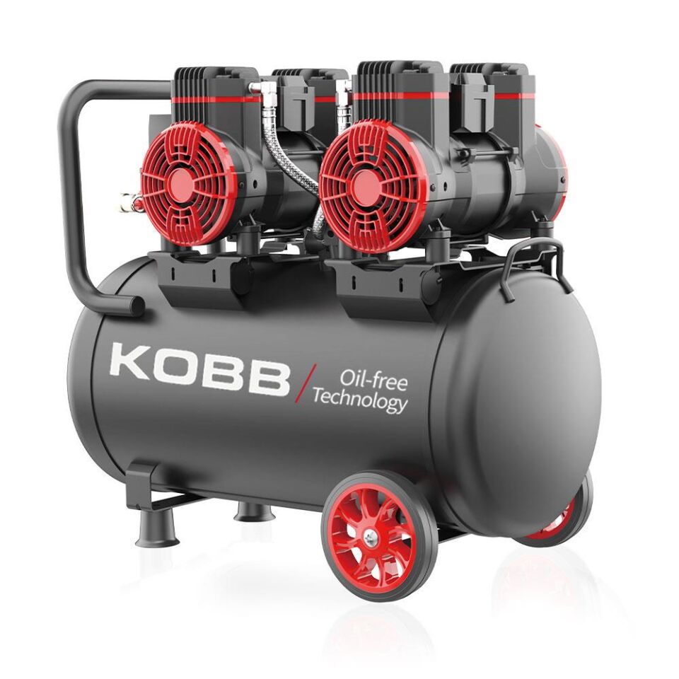 KOBB KBK50S2 İki Motorlu Sessiz Kompresör 50 Litre 4 Hp