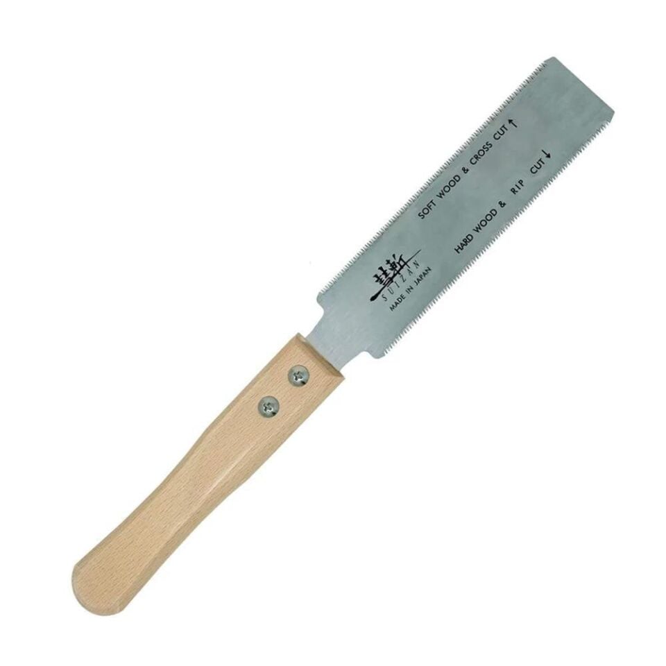 SUIZAN 2500 Mini Ryoba Japon Testere 15 Cm Ahşap Saplı