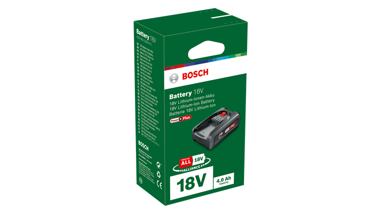 BOSCH PBA 18 Volt 4,0 Ah Lityum Akü (Yeşil Seri Makinalar için)