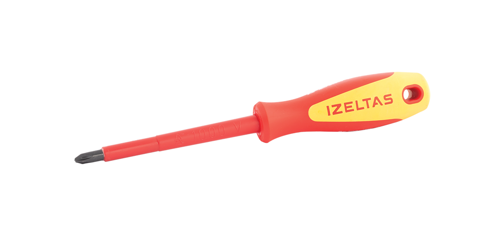 İZELTAŞ 1000V Yıldız İzoleli Elektrikçi Tornavida 4.5x80 (4145 18 4580)