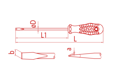 İZELTAŞ Düz Rod Tornavida 6x150 (4300 17 6150)