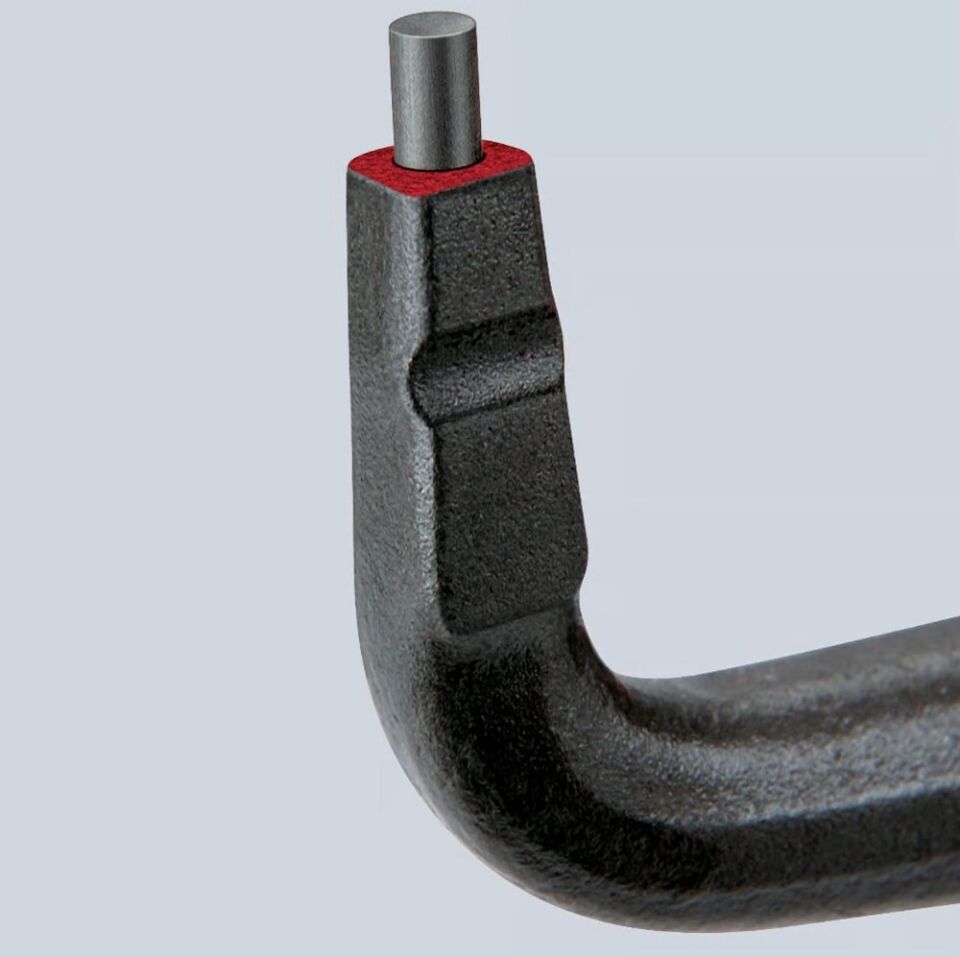 KNIPEX Ağır Hizmet Eğri Uçlu İç Segman Pensesi 165 mm (4821J21)