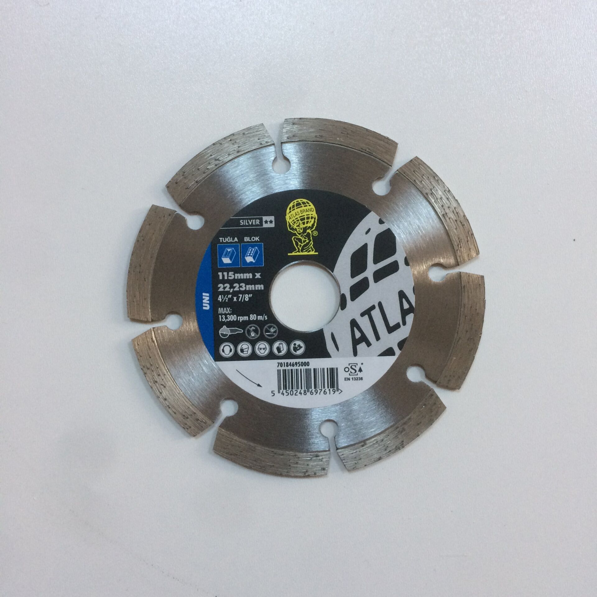 ATLAS Universal Soketli Beton İçin Elmas Testere 115 mm