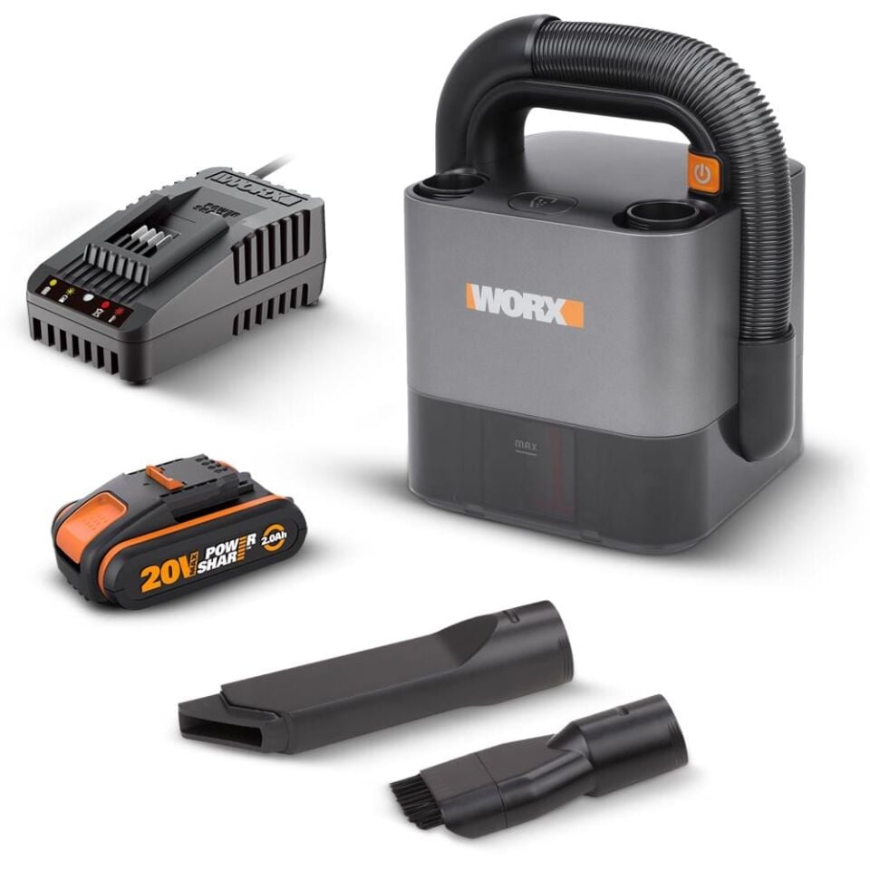 WORX WX030 Profesyonel Şarjlı Süpürge 20 Volt 2.0 Ah