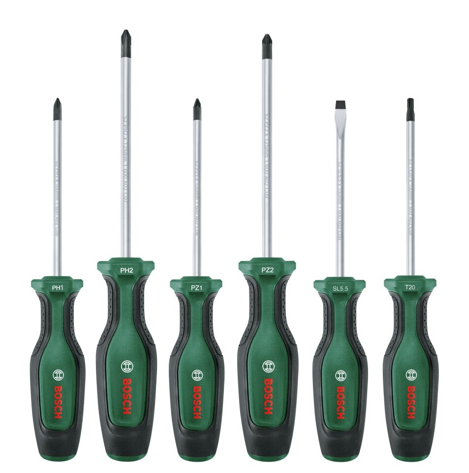 BOSCH 6 Parça Tornavida Takımı (1600A027PM)