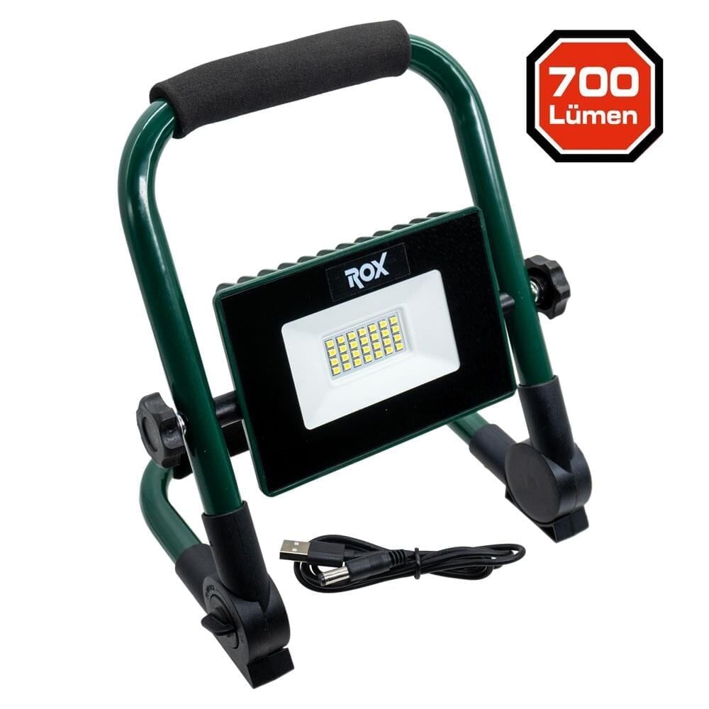 ROX Outdoor Şarjlu Genel Amaçlı Projektör Çalışma Feneri 700 Lümen (153ROX0227)