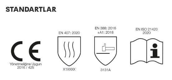FABA EN-1501 Truflex Siyah Köpük Eldiven No:8