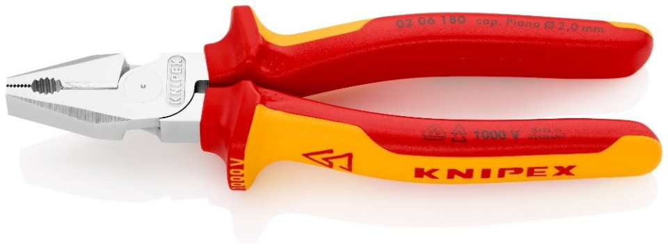 KNIPEX VDE 1000 Volt Ağır Tip Kombine Pense (0206180)