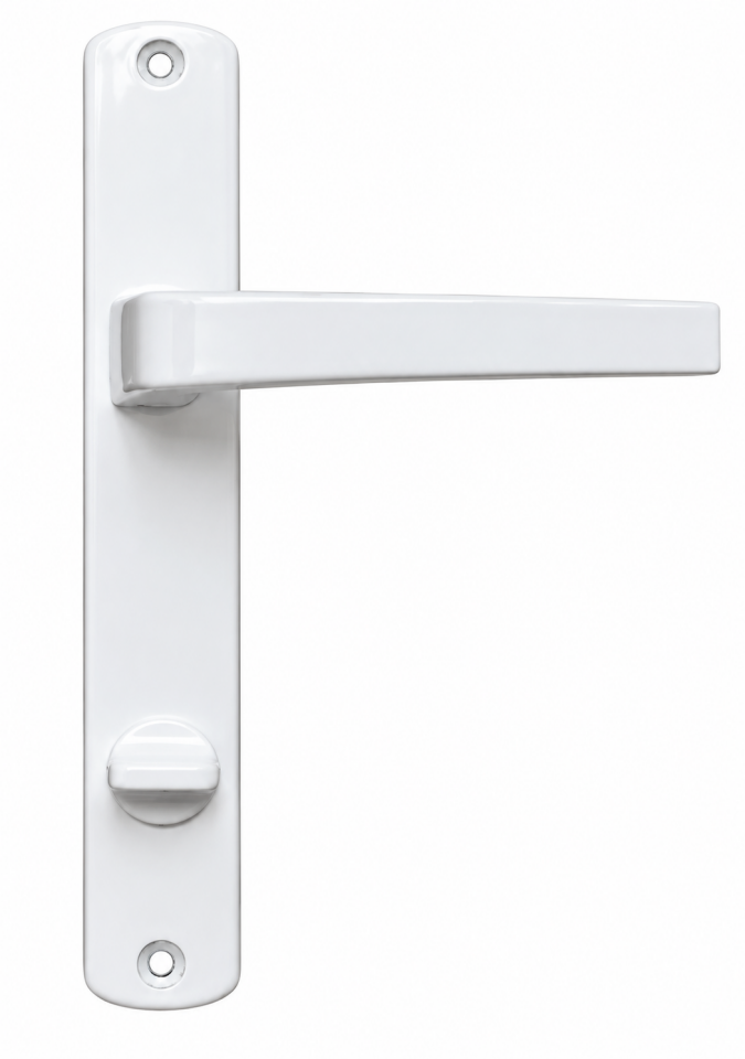 PVC Alüminyum Kapı Kolu WC Beyaz