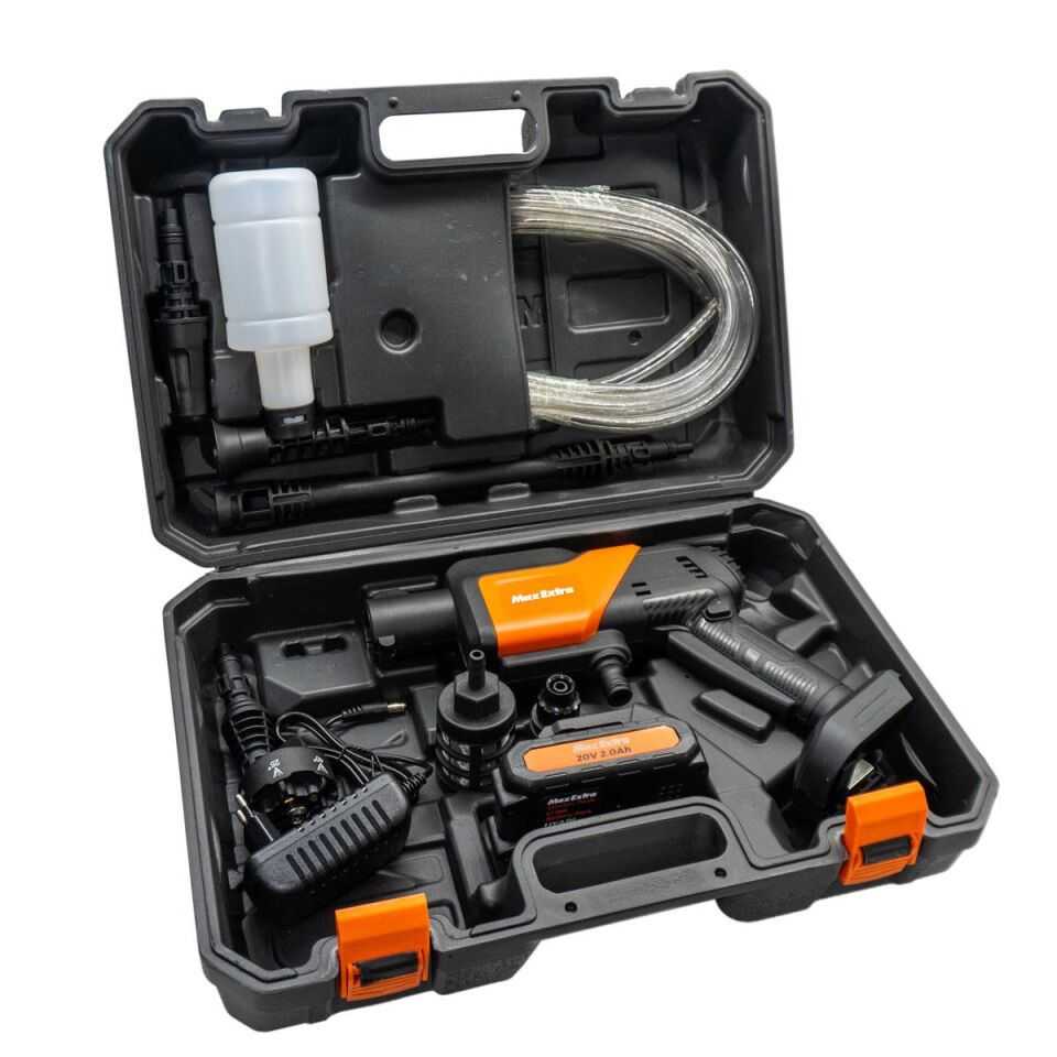 MAX-EXTRA MX 5050 Şarjlı Yıkama Makinası 20 Volt 2.0 Amper Tek Akülü