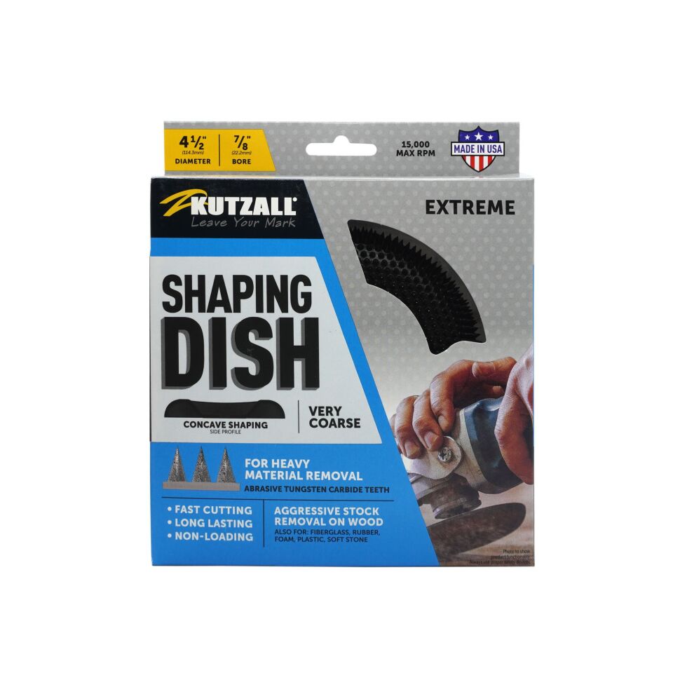 KUTZALL DW412X120 Ekstra Kalın Diş Çanak Törpü 115 mm (Taşlama İçin)