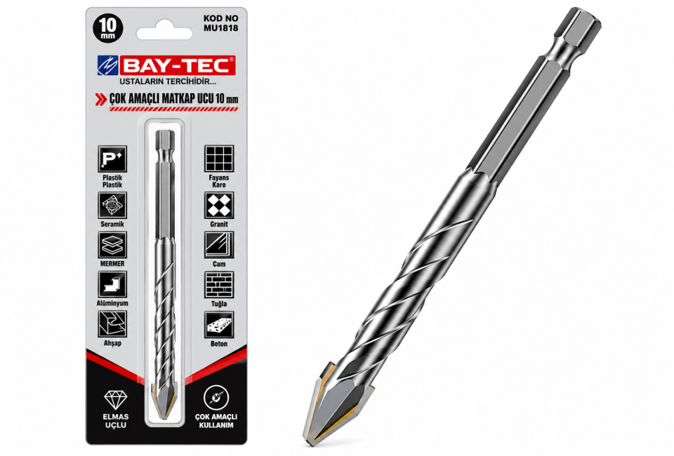 BAY-TEC Çok Amaçlı Elmas Matkap Ucu 6 mm MU1814