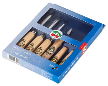 KIRSCHEN Two Cherries Ahşap Oyma Seti 6 Parça