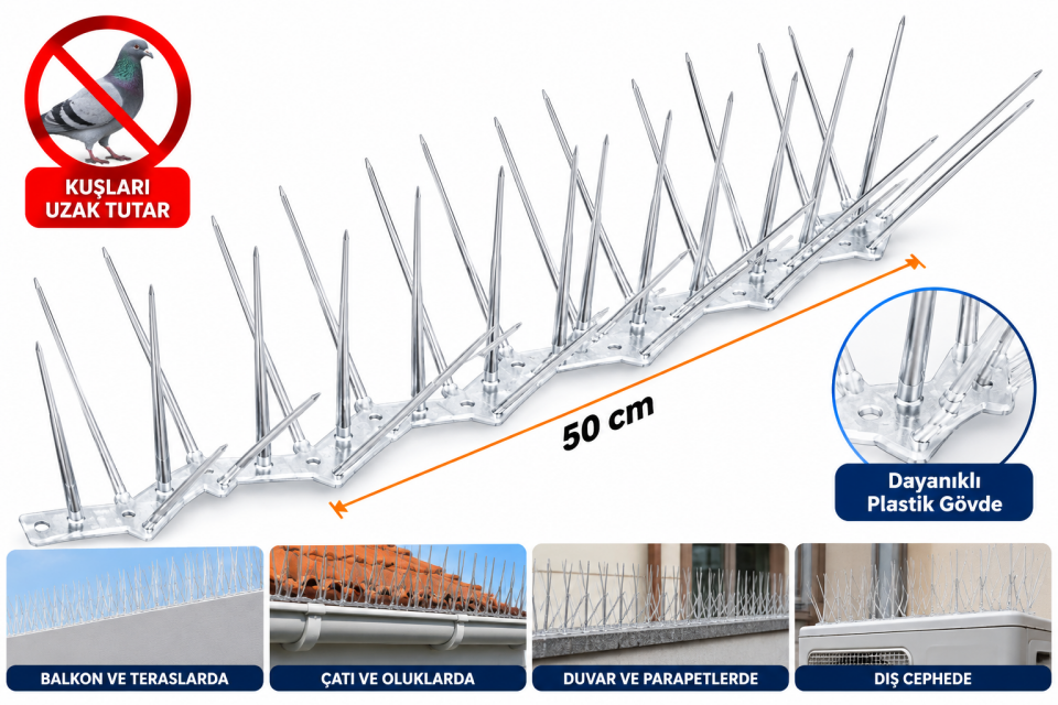Kuşkonmaz Plastik 50 cm